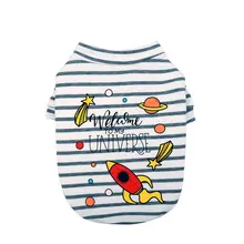 Вселенная собака жилет милый дизайн маленький щенок кошка одежда Весна и лето дышащий Тедди собака хлопковая одежда