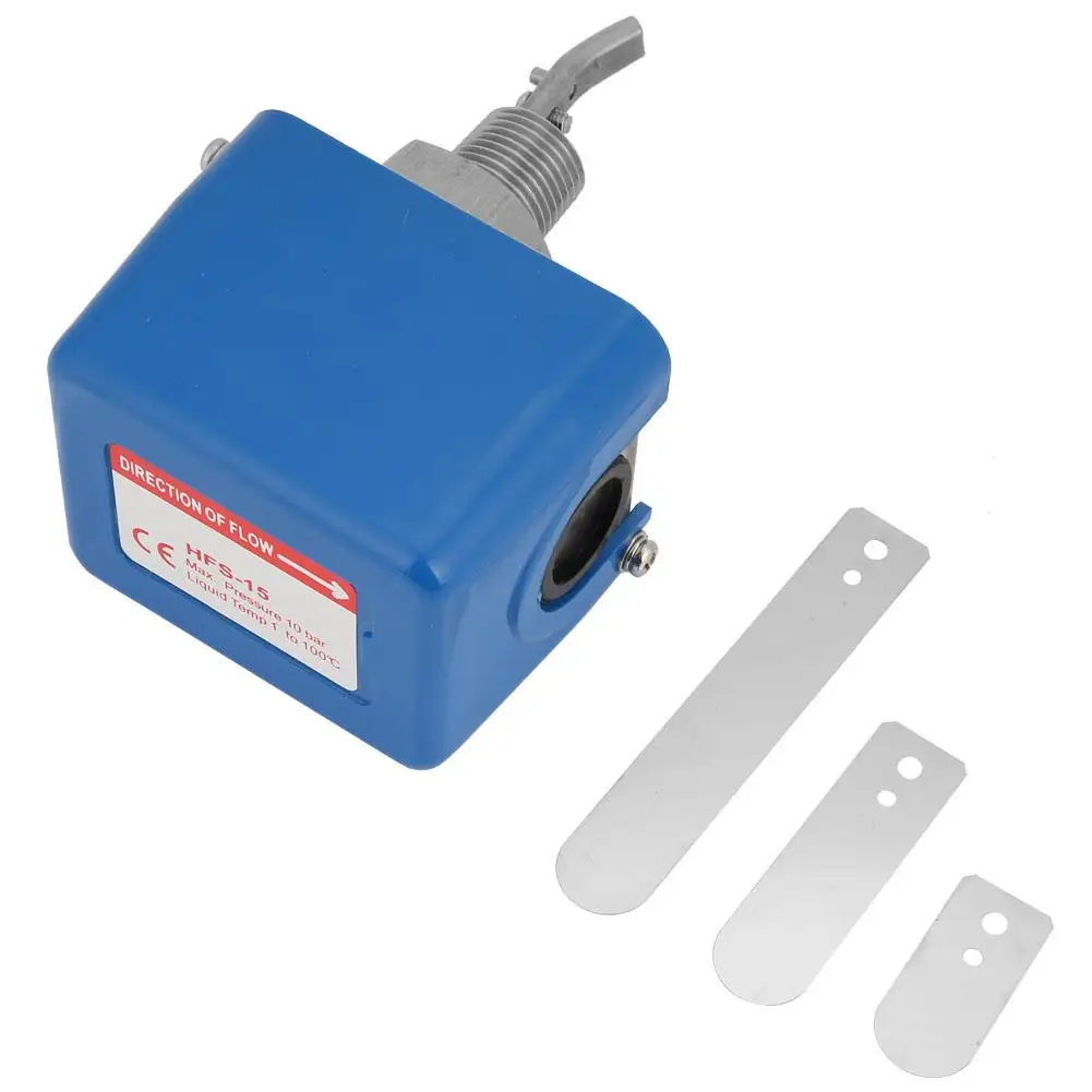 

HFS-15 All Stainless Steel Target Type Water Flow Switch Sensor for Water Pump 6-380V 1/2 NEW