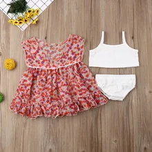 Купальный костюм-бикини в горошек для маленьких девочек, пляжный комплект бикини+ шифоновые накидки, г. Летняя Милая одежда