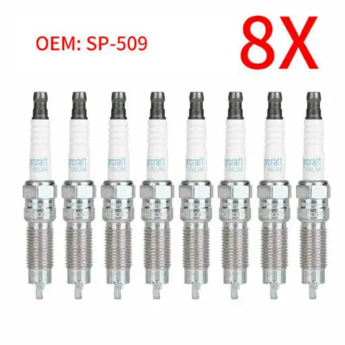 

8PCS Motorcraft Power Iridium SP-509 Double Platinum Spark Plugs HJFS-24FP SP509 For FORD