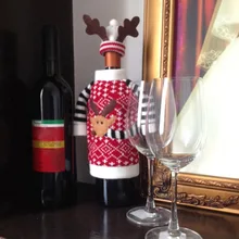 Рождественские украшения Поставки крышка для бутылки с красным вином шерстяной материал Сумки Украшение домашняя Рождественская вечеринка подарок
