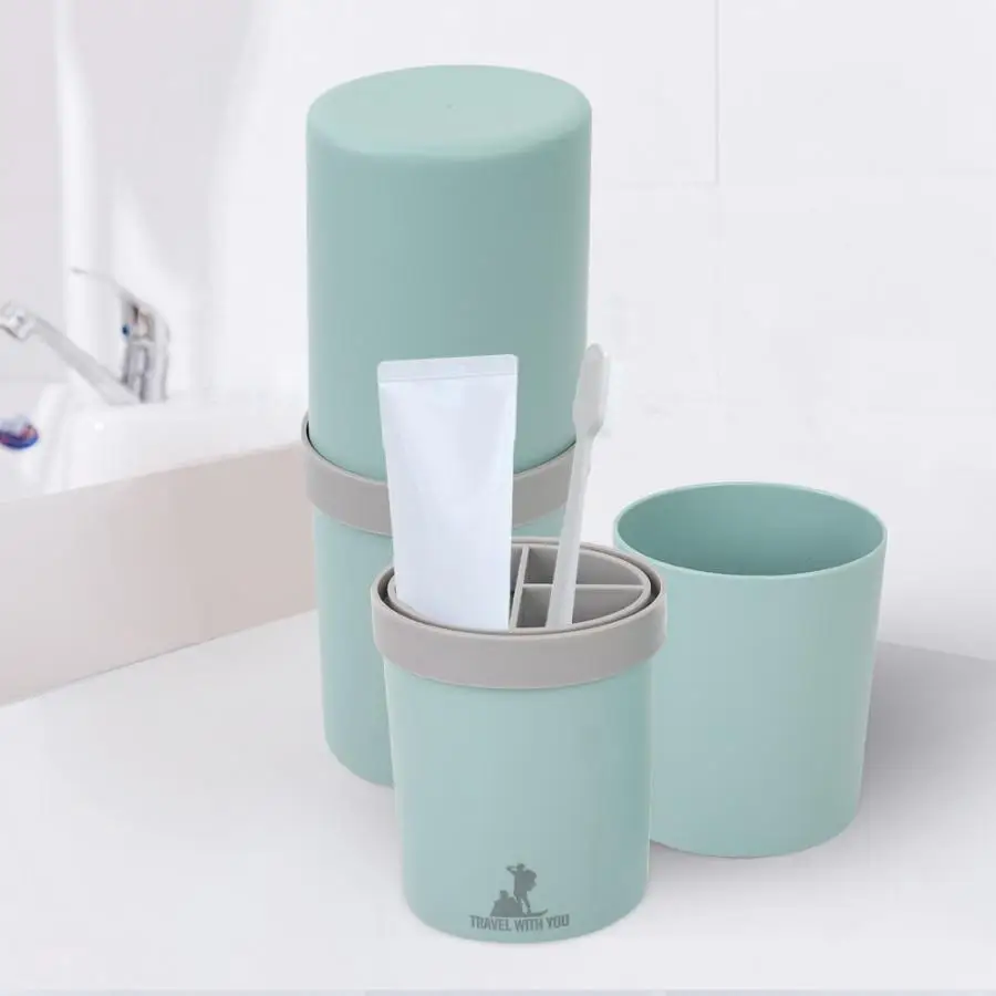 

Portable Toothbrush Holder Cup Travel Toothpaste tooth brush Storage Organizer Cup Set Hiking Camping Wash cup Cosmetic Case