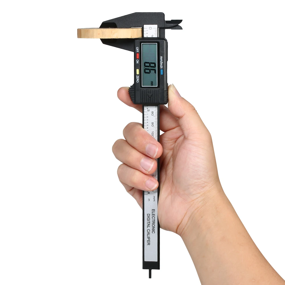 

Digital Caliper 150mm Scales Callipers mm / inch High Precision LCD Display Vernier Caliper