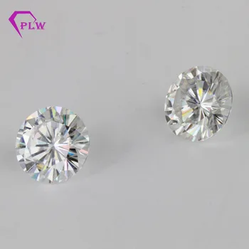 

Factory price loose gemstones Moissanite GH white color 0.5 carat 5.0mm round brilliant cut clarity VVS for ring bracelet