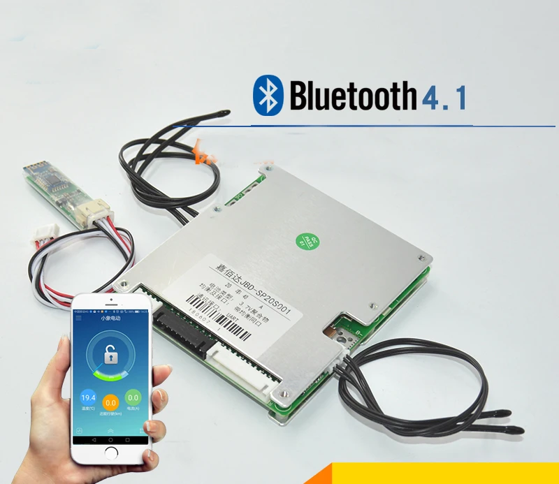 18S смарт Плата защиты литий ионный аккумулятор 20A 30A 40A 50A BMS система Bluetooth телефон