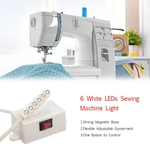 Мини швейная машина светодиодный свет швейная машина полосные осветители для Портативный 6 светодиодный Кнопка Switchfor швейная машина фабрика верстак