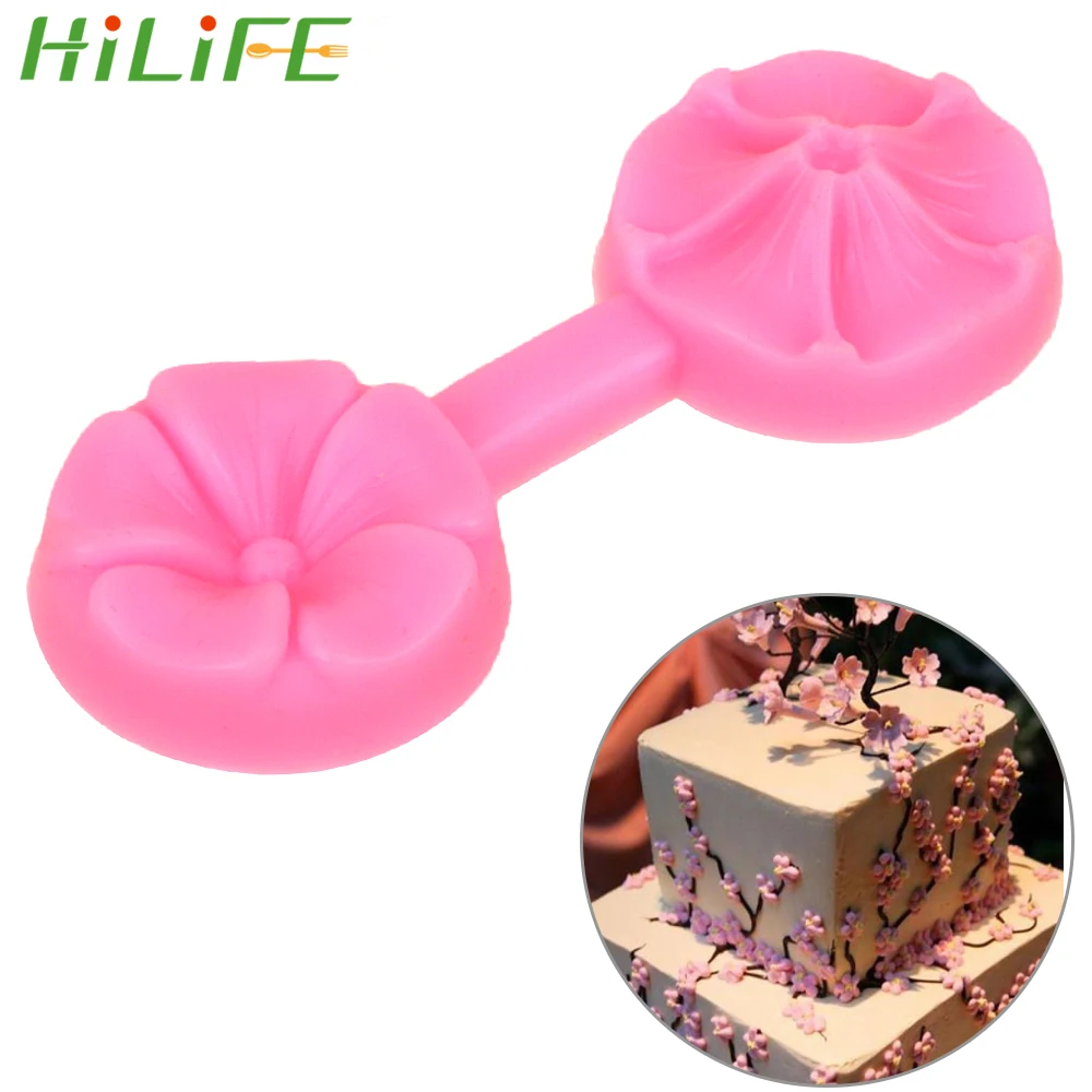 

HILIFE Sugarcraft DIY Fondant Cake Decorating Tools Baking Tool Chocolate Confectionery Mold 3D Flower Shape Silicone Mold