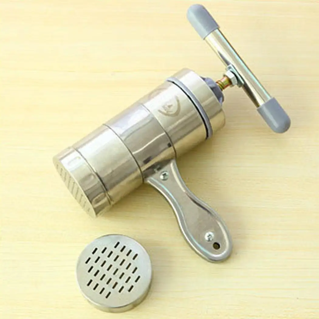 Stainless Steel Pasta Handmade Noodles Press Kitchen Silver 5 Modes 2 Noodle Maker Machine | Дом и сад