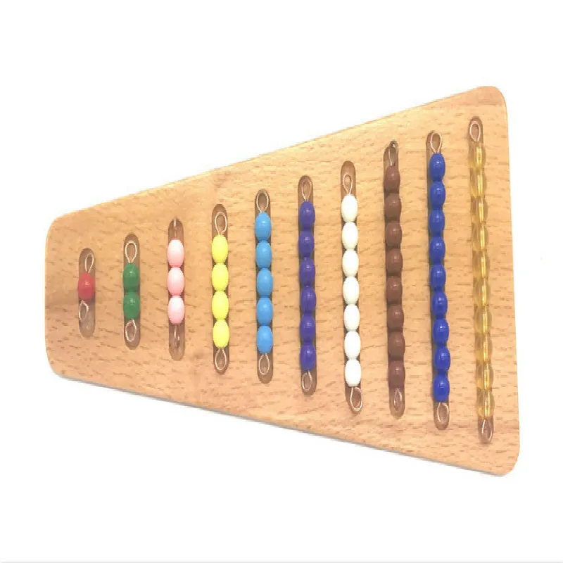 

Montessori Bead Material Wooden Montessori Materials Math Counting Board Preschool Montessori Educational Wooden Toys