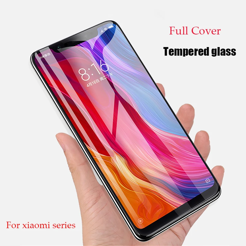 

Full Cover Tempered Glass For Xiaomi Redmi 5 plus Xiaomi mi a1 a2 lite mi max 3 mix 3 mi6 Redmi 4 4x Screen Protector Front Film