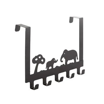 

1 Pc Hook Rack Strong Door Hanging Cabinet Steel Hangers Hooks Organizer for Office Kitchen Bathroom Cabinet