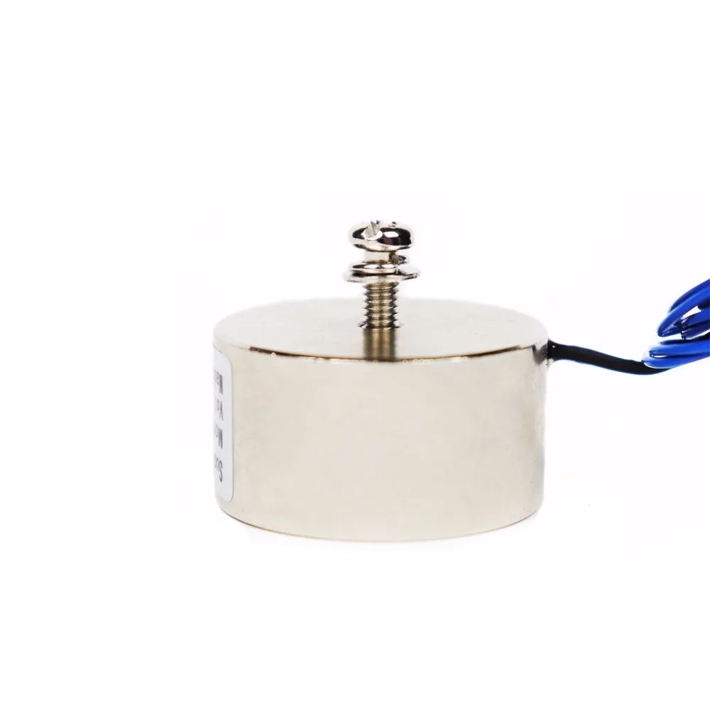 Фото 30*25 Dc 6v 12v 24v электромагнит подъема 12kg качество соленоида присоска держания Электрический магнит, принимаем нестандартные пользовательские №4