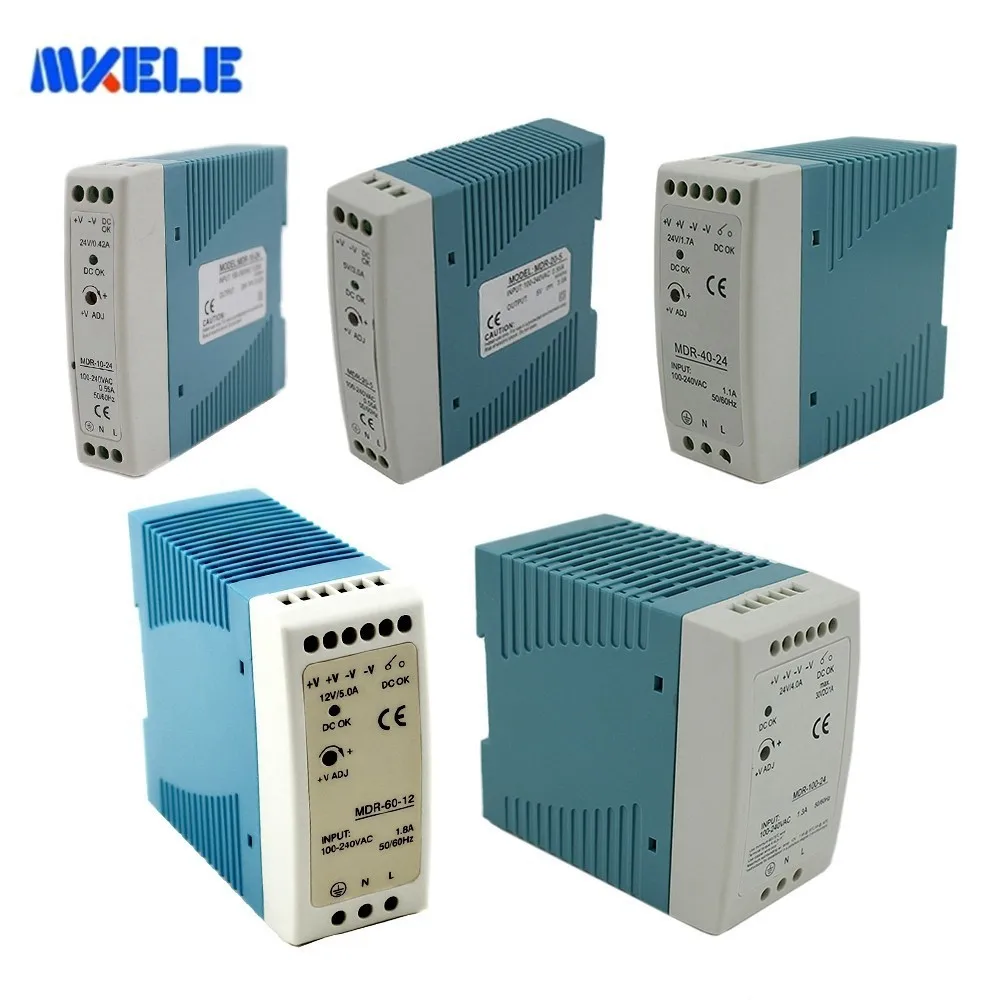 

Industrial Power Din Rail Power Supply 12/24V Ac Dc Switching Power Supply 10W 20W 40W 60W 100W With For Led Driver Ce Approv
