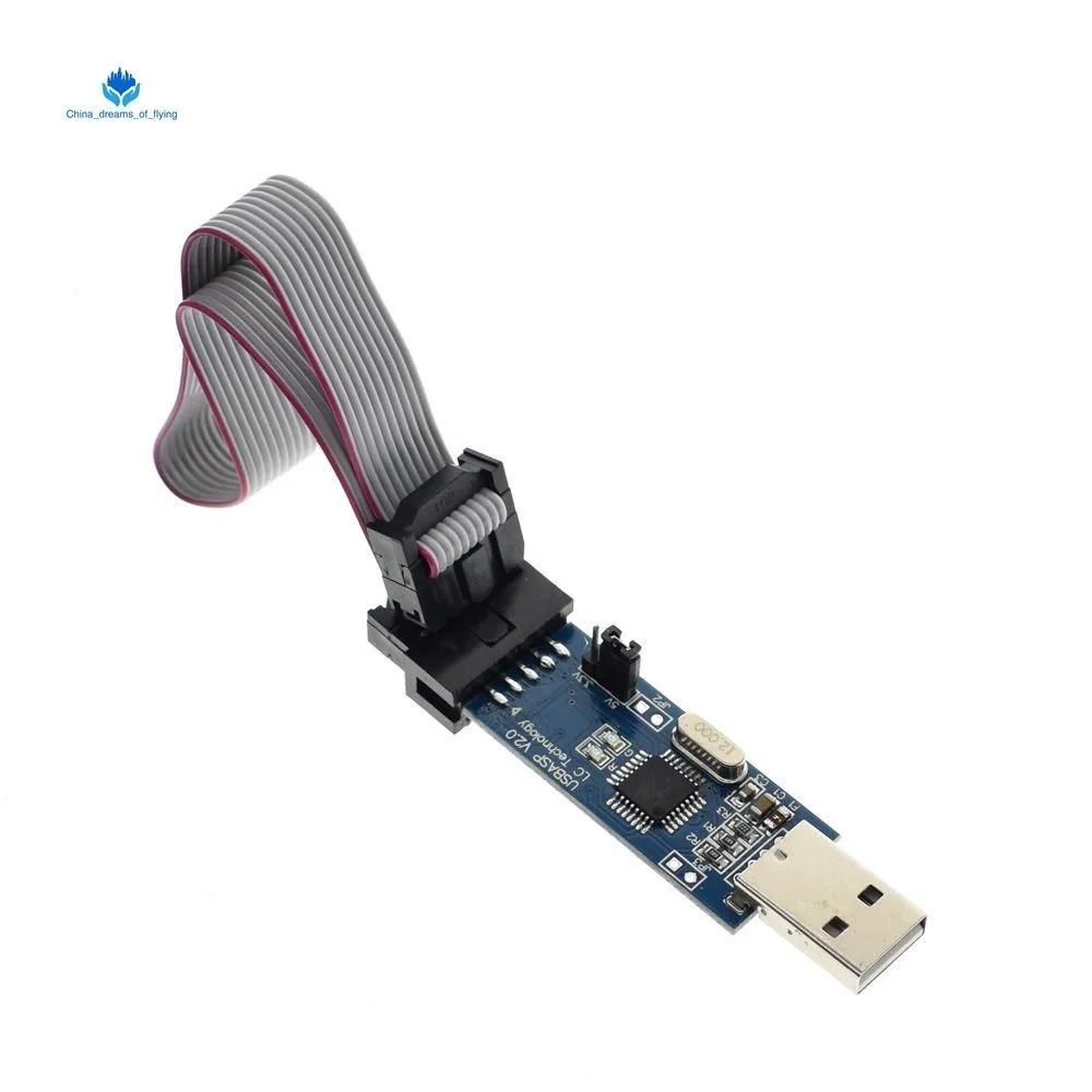ShengYang USBasp ISP 3 В/5 В AVR программатор USB ATMEGA8 ATMEGA128 Новый провод с поддержкой Win7 64Bit lcd pcb