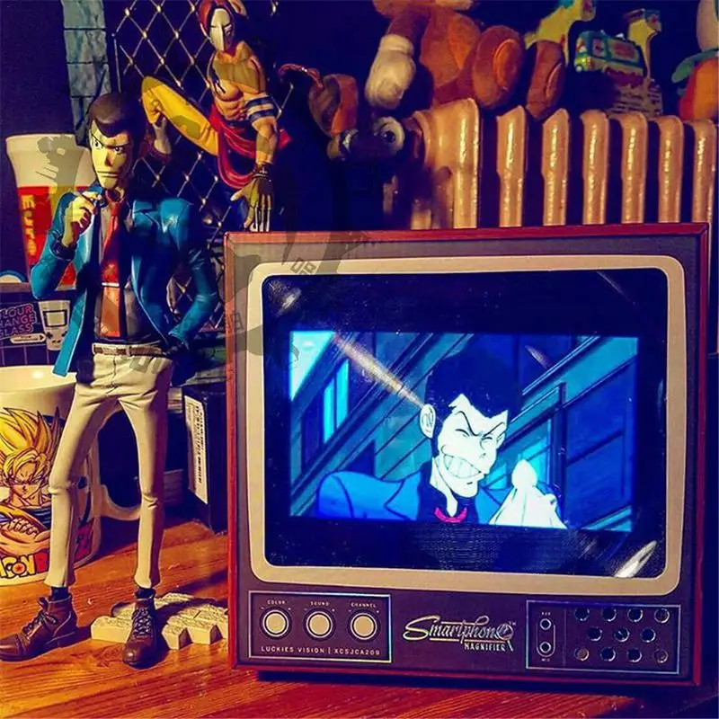 TV Screen Amplifiers Eye Protection DIY Folding Cardboard Retro TV Mobile Phone Screen Amplifier Projection Accessories