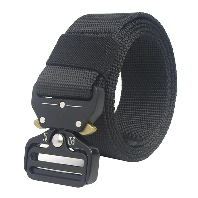 

Tactical Belts Nylon Military Waist Belt With Metal Buckle Adjustable Heavy Duty Training Waist Belt Hunting Accessories