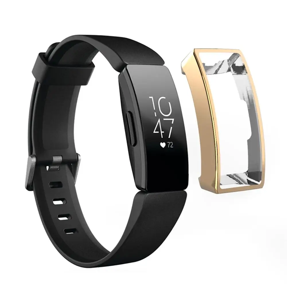 Новый ТПУ Гальванизированный защитный чехол для Fitbit Inspire HR фитнес трекер Высокое