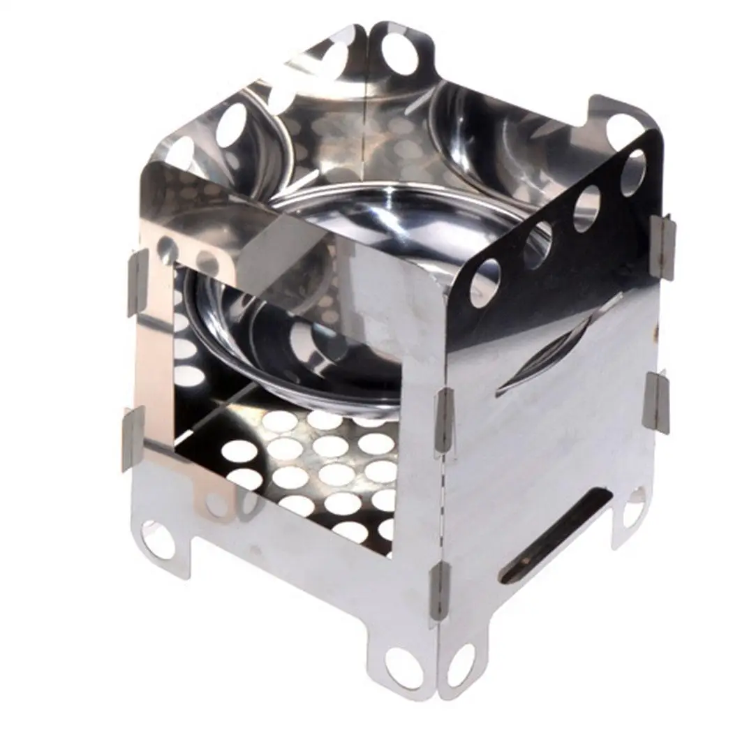 0 Stove Cooking 7 Portable Outdoor kg Detachable Stainless Barbecue Silver Steel 2 Picnic Firewood | Спорт и развлечения