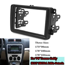 Auto 2 Din Radio Audio Fascia Panel DVD CD Dash Per Volkswagen Per Il VW Touran Caddy SEAT Skoda fabia Octavia