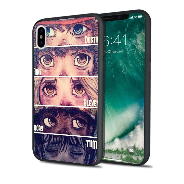 Чехол Fundas Stranger Things Eyes Black Silicone для телефона iPhone XS Max XR 10X7 8 Plus 5s 5 SE 6 S iPod Touch 5. |