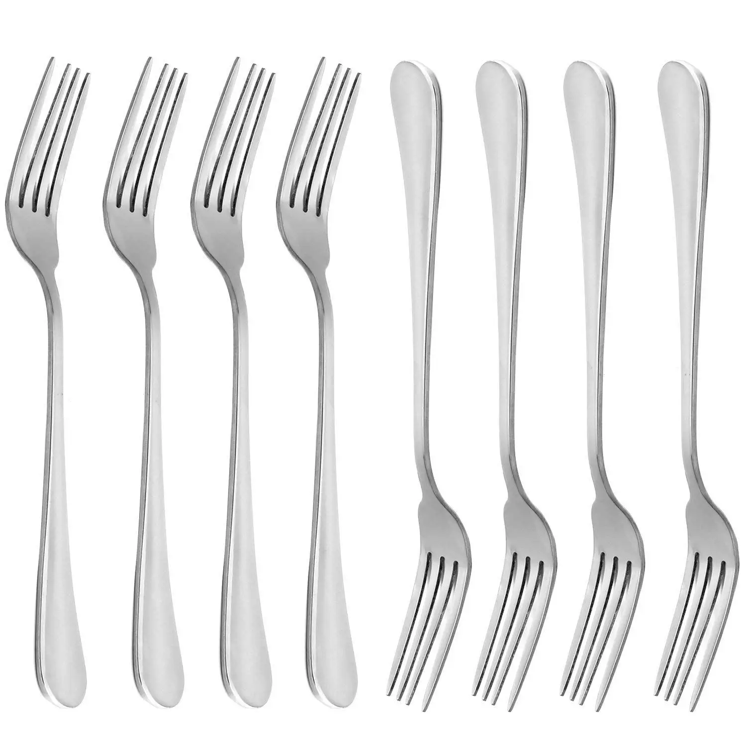 

Dinner Forks, Heavy-duty Stainless Steel Dinner Forks Set of 8