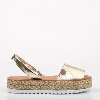 

STERN SAONA 3.0 PLATINUM 145002 Gold Piel Women-Gold SANDALS FLIPS FLOPS Woman Casual Shoes Fashion 69919