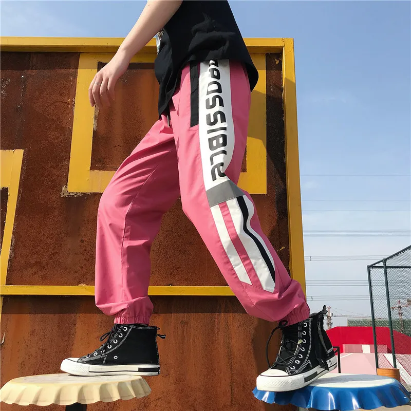 

Men's Trousers 2019 Summer New Youth Popular Loose Printing Hip Hop Beam Foot Nine Pants Slim Youth Less Casual Men's Clothing