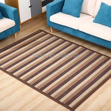 Бамбуковый напольный ковер в полоску, скандинавский ковер 90x200 см, ковер для детской комнаты, спальни, коврик для йоги, ковры для гостиной