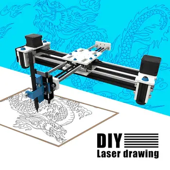 

280x200mm Mini XY 2 Axis CNC Plotter Pen USB DIY Laser Drawing Machine Engraving Area Desktop Drawing Robot