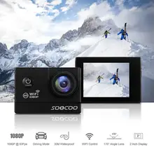 SOOCOO C20 wifi 1080P 60fps HD экшн-Камера спортивная DV Водонепроницаемая 170 широкоугольная 2,0 дюймовый экран наружная камера для подводного использования