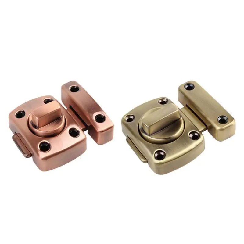 Universal Door Latch Bolt Zinc Alloy Brushed Furniture Security Sliding