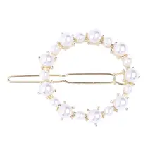 1 шт. заколка для волос, привлекательные круглые геометрические элегантные жемчужные заколки для волос, заколки для волос, шпильки для женщин и девушек