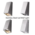 Outdoor wand lampen edelstahl mit GU10 steckdose wasserdicht 5w 85 265 außenwand licht industrielle decor|LED Outdoor-Wandlampe| -