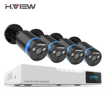 H. VIEW безопасности камера системы 8ch CCTV 4 1080 P видео системы наблюдений наблюдения комплект DVR товары теле и видеонаблюдения Открытый