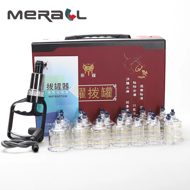 

Suction Cups jar Acupunture Vacuum Cupping Set Massager jars plastic vacuum suction therapy cupping set cans for massage