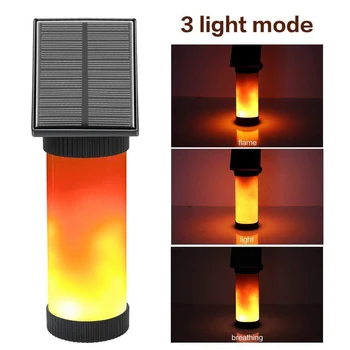

Solar LED Panel Garden solar lamp Human Body Sensor LED Sticker Waterproof Flickering Flame Lamp Solar Powered Path Wall Light