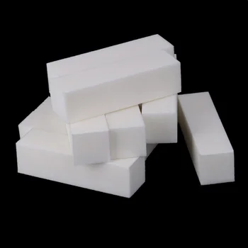 

10Pcs White Nail Buffer Block Acrylic Nail Art Care Tips Sanding Files Tool Nail Sponge