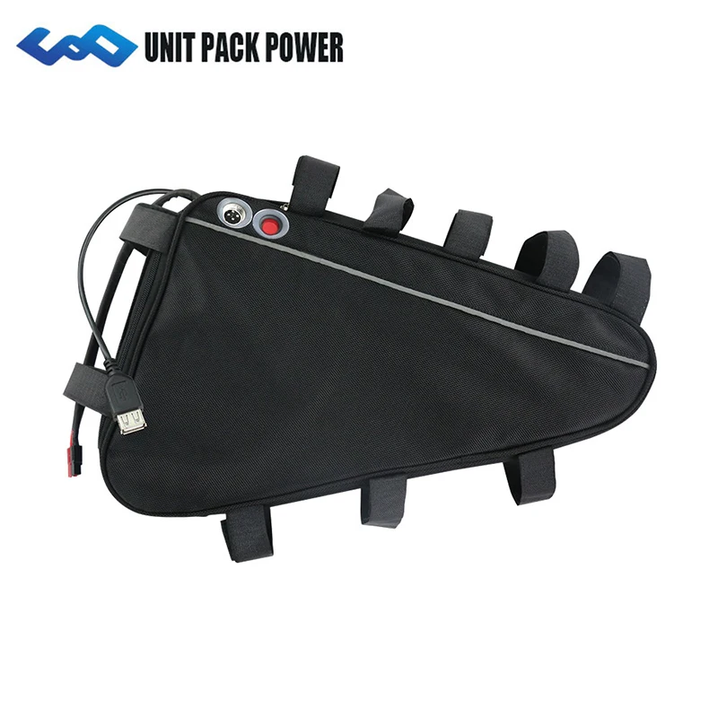

1000W 48V Electric Bicycle battery 48V 15Ah Triangle lithium ion battery with USB port and power Switch