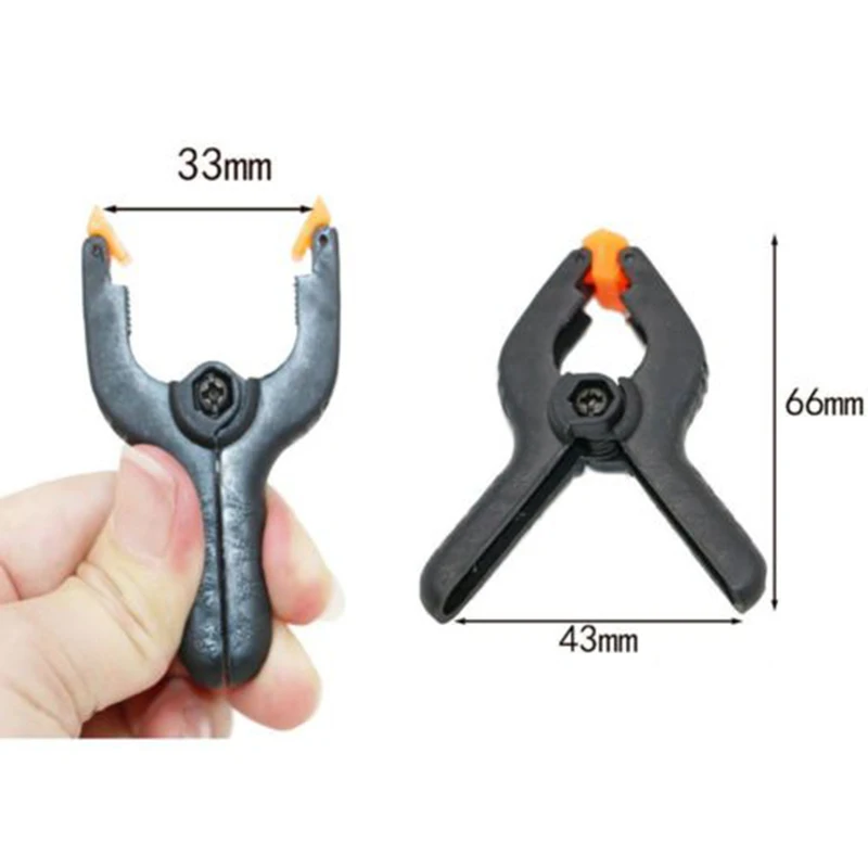  6 PC/Set Tools Hard Plastic Woodworking Grip 2inch Toggle Clamps Spring Clip Lot