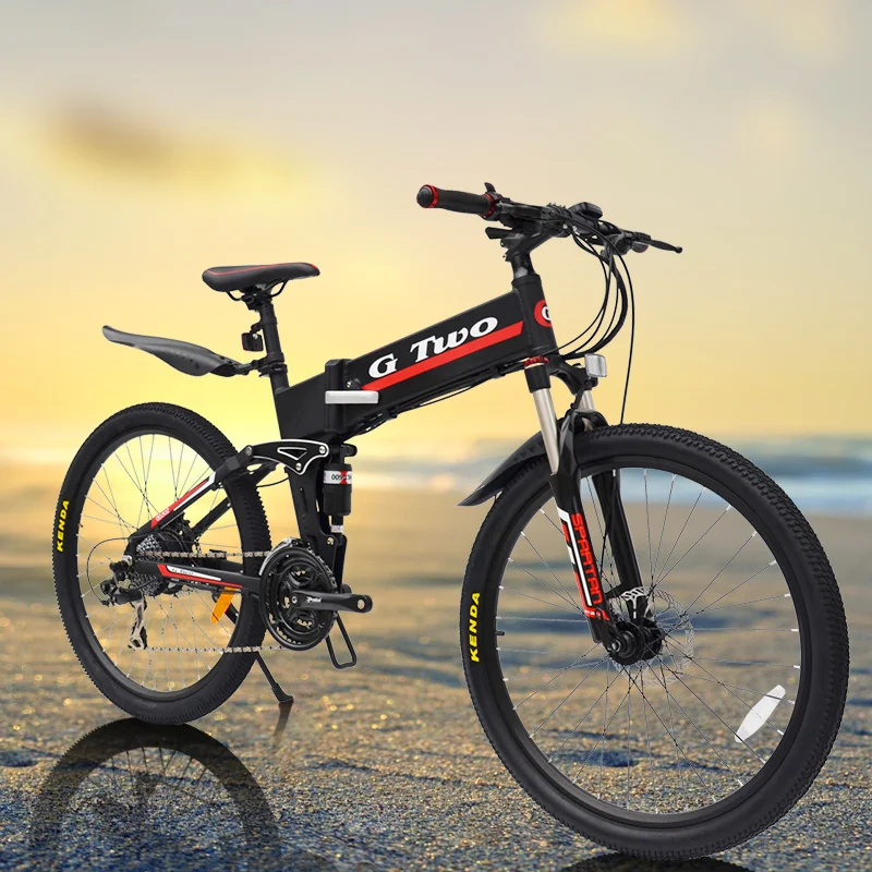 Clearance Electric Bicycle 48V 350W Two Wheels Electric Bicycle Removable Battery 36V 250W 21/27Speeds Foldable Electric Scooter Adults 1