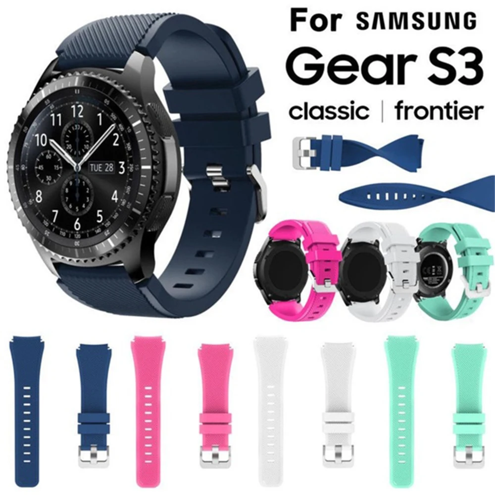 

16 Colors For Samsung Gear S3 Changable Silicone Bracelet Strap Band Frontier Fashion Sports For Samsung Gear S3 Dropshipping
