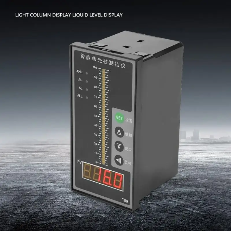 Интеллектуальное давление Contorller светильник дисплей колонны 4-20мА передатчик уровня воды Дисплей уровня жидкости измерительные инструменты