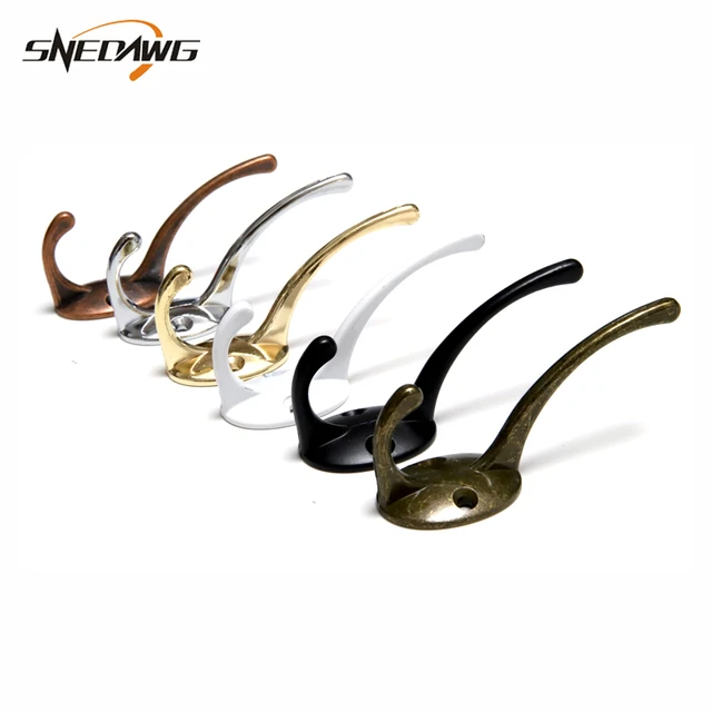 Zinc Alloy Hook Hanger 85x62x28mm Decorative Wall Hooks for Hanging Clothes  Coat Hat Double in One Hooks for Hanging - AliExpress