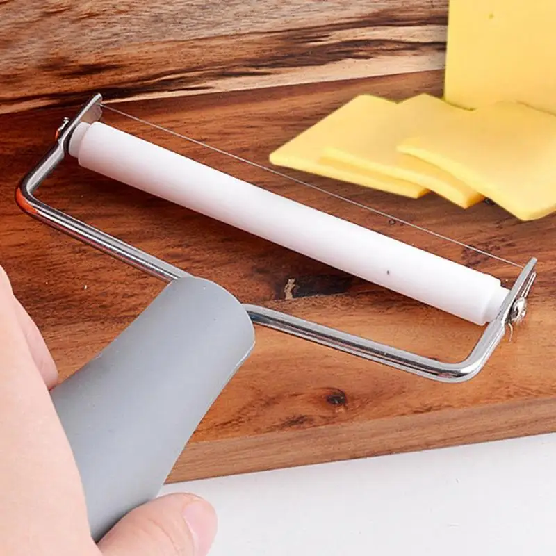 

Stainless Steel Cheese Slicer Wire Cheese Cutter Plastic Handle Butter Cutter Non Stick Wire Cutter Kitchen Tools