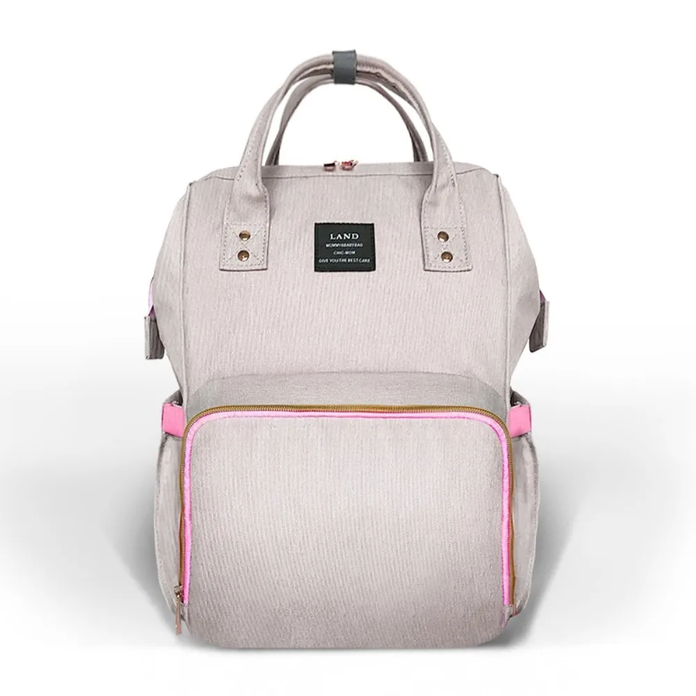 

LAND Mommy Diaper Bag Large Capacity Baby Nappy Bags Desiger Nursing Bag Fashion Travel Backpack Baby Care Bebe Bag For Mom/