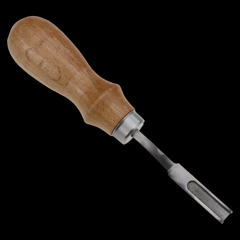 Sharpening Knife Wide Shovel Spade Craft Cutting Sandalwood Handle Leather Thinner Edge Skiving Tool Wooden handle leather tool cutting knife carving tool leather cutting tools