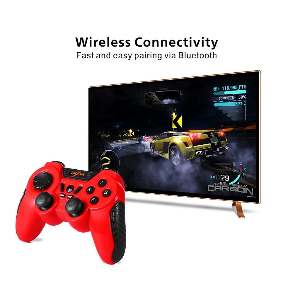 Pxn - 8663 Bluetooth Gaming Controller Gamepad Game Portable Joystick With Clip For Android Windows Smartphone/Tv/Pc/Tablet/St Pxn - 8663 Bluetooth Gaming Controller Gamepad Game Portable Joystick With Clip For Android Windows Smartphone/Tv/Pc/Tablet/St