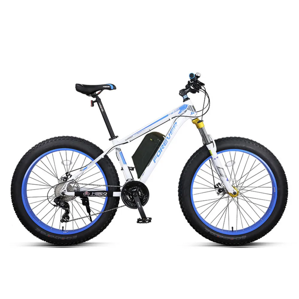 26 дюймов снег горный велосипед электрический Ebike толстый мощный Mtb 48v1500w 27