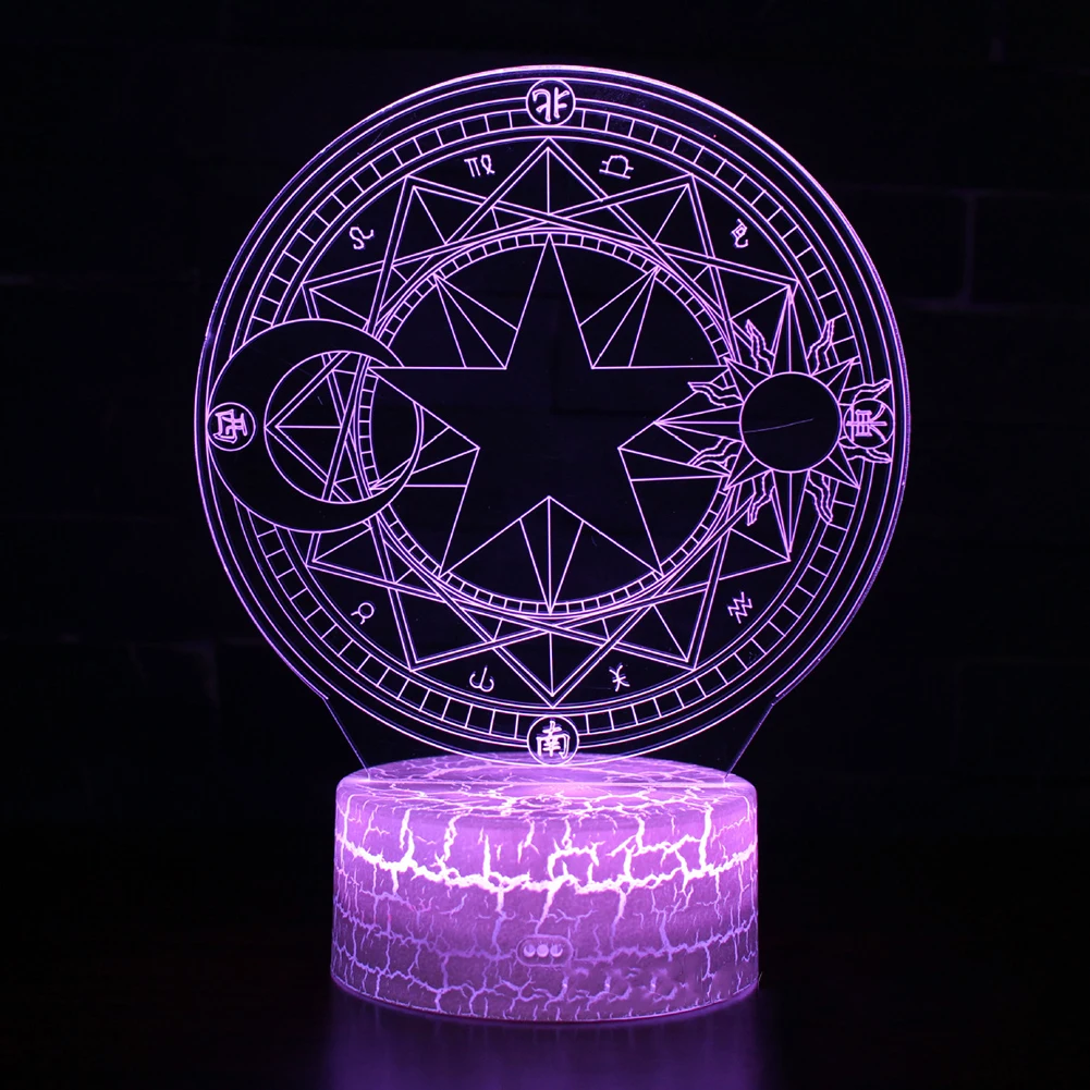 

3D Magic Array LED Night Lights Visual Creative Desk Lamp Home Desk Decor Light Gift
