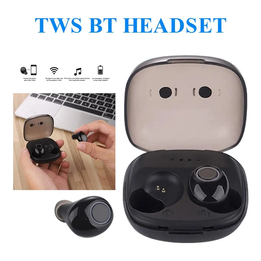 

Bluetooth 5.0 True Wireless Earbuds Phone Mini TWS Ear Buds Stereo Handsfree Headset For IPhone Samsung Millet Phones